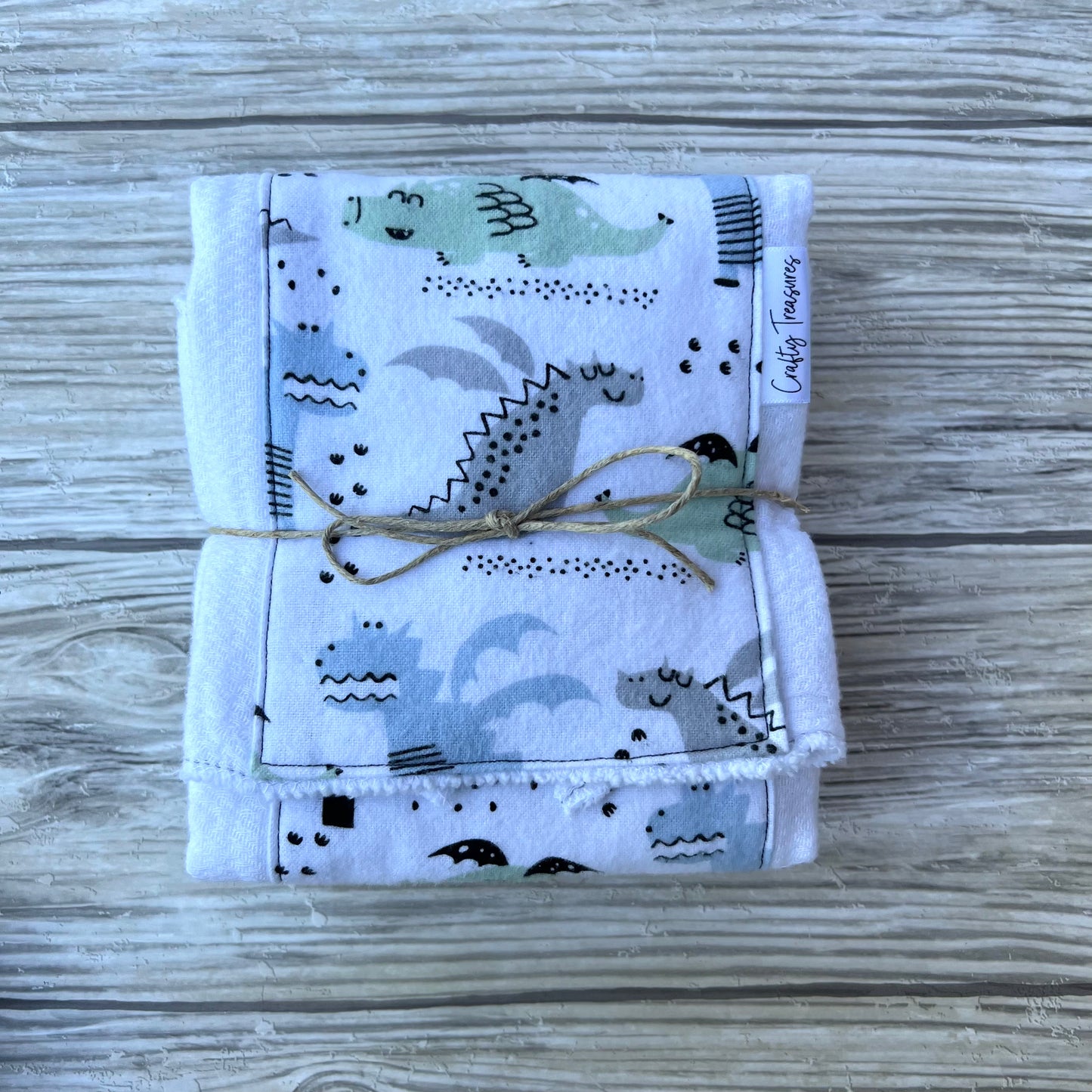 Dragon Adventures Burp Cloth Set