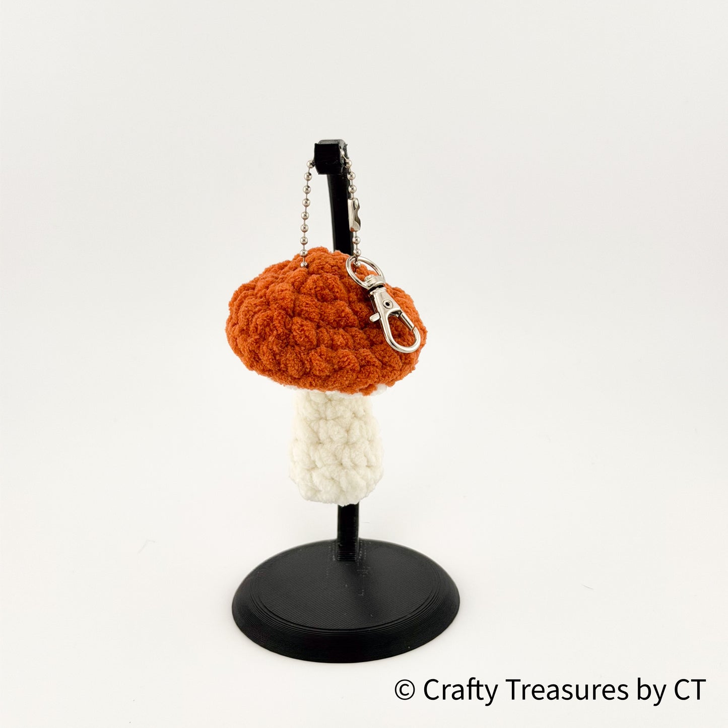 Crochet Mushroom Keychain