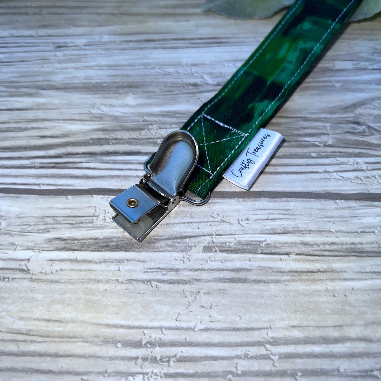 Green Pacifier Clip