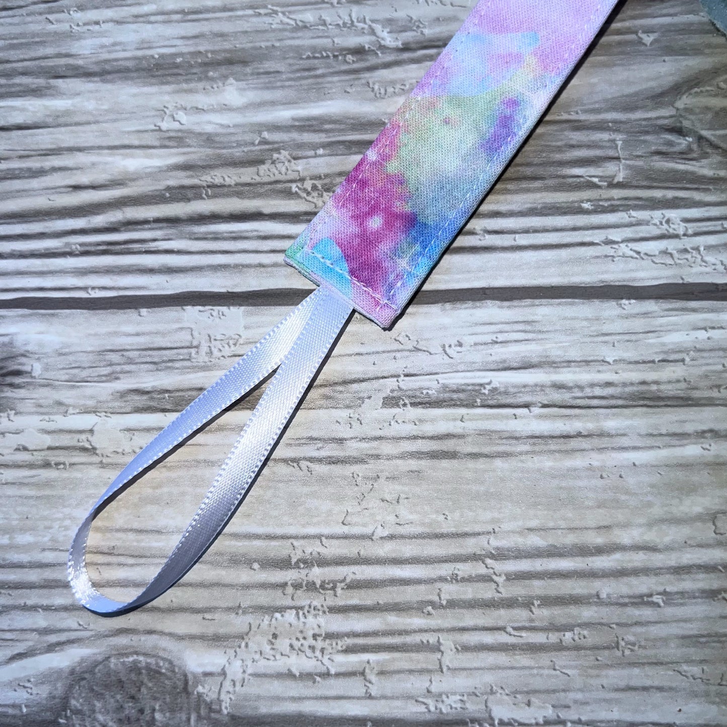 Pastel Galaxy Pacifier Clip