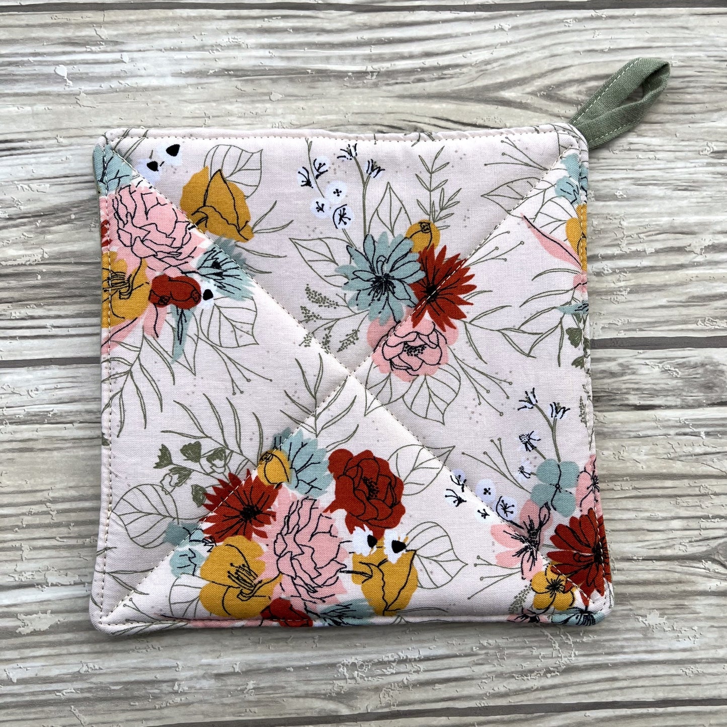Spring Floral Pot Holder