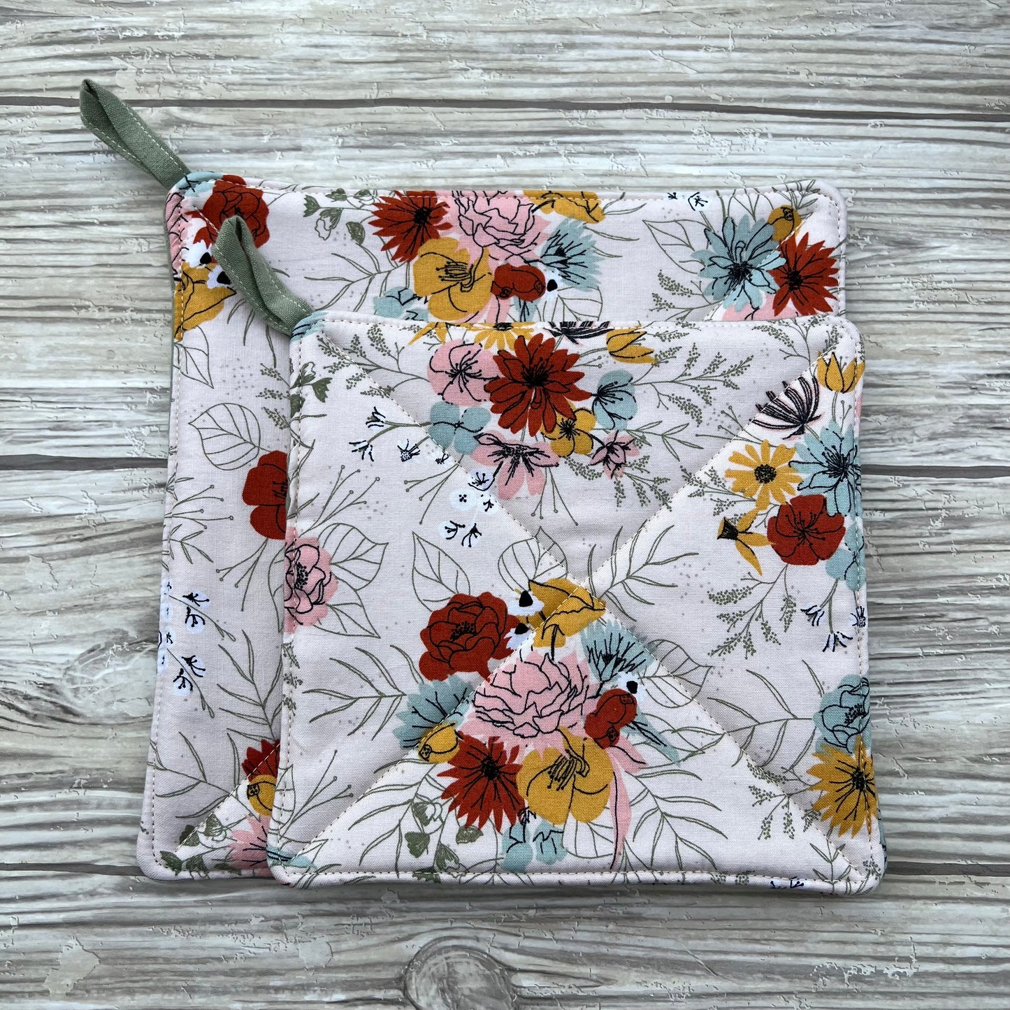 Spring Floral Pot Holder