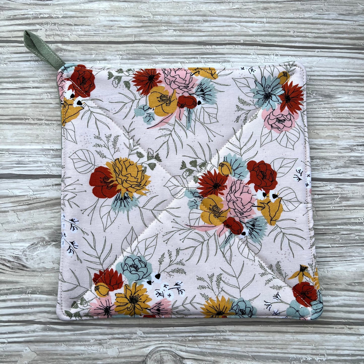 Spring Floral Pot Holder