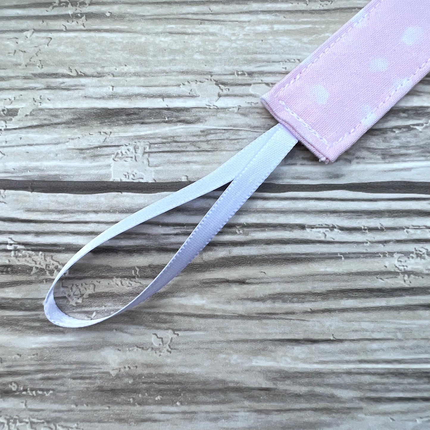 Baby Pink Splotches Pacifier Clip