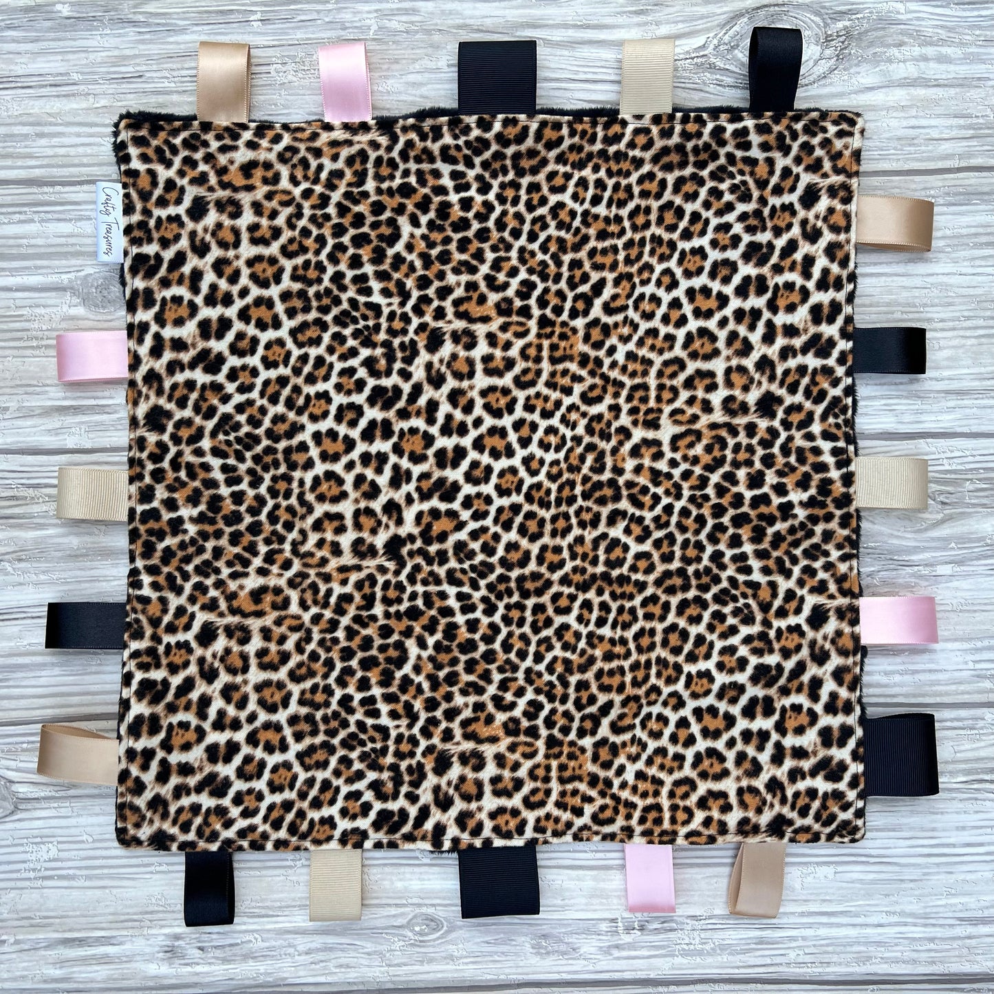 Leopard Print Tag Blanket