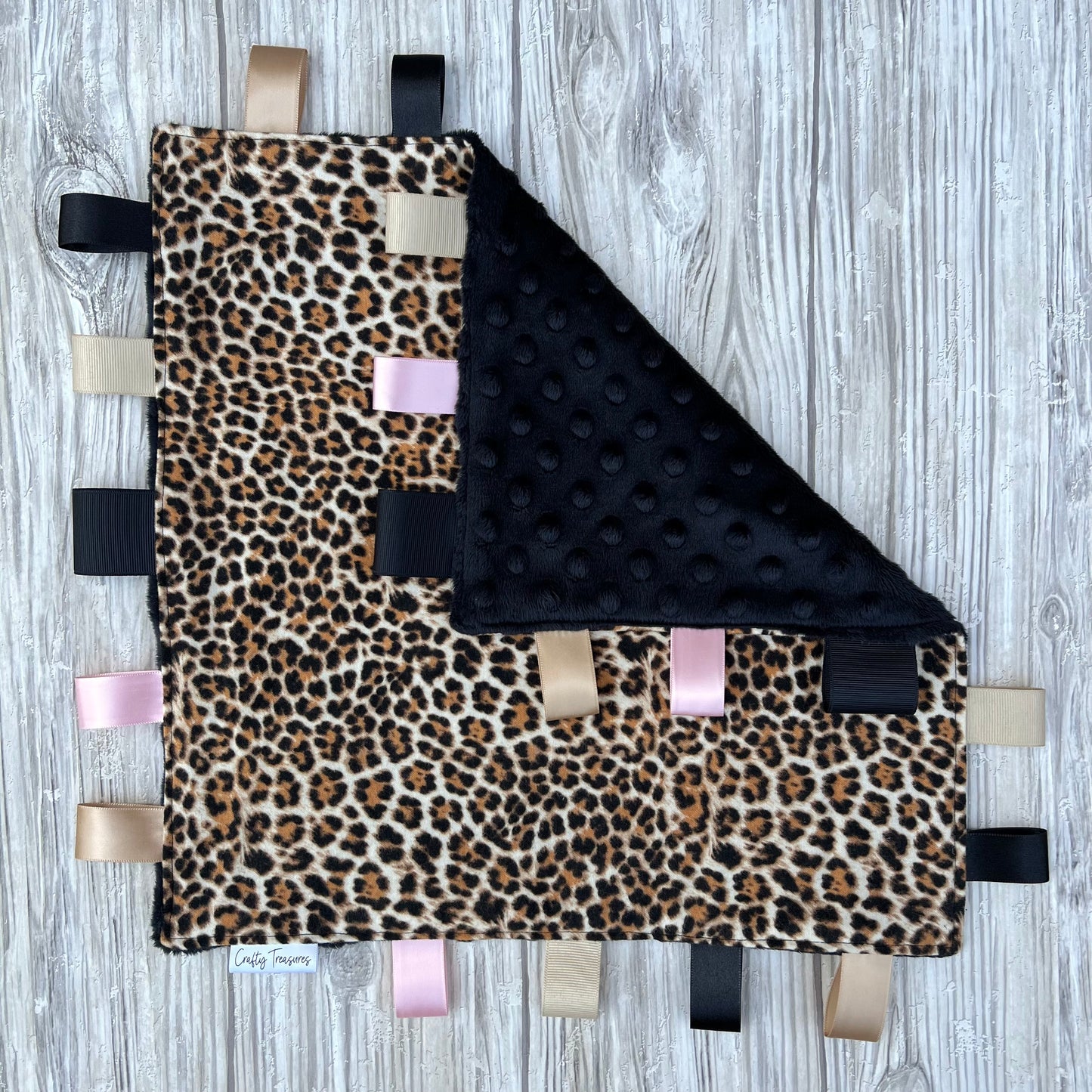 Leopard Print Tag Blanket