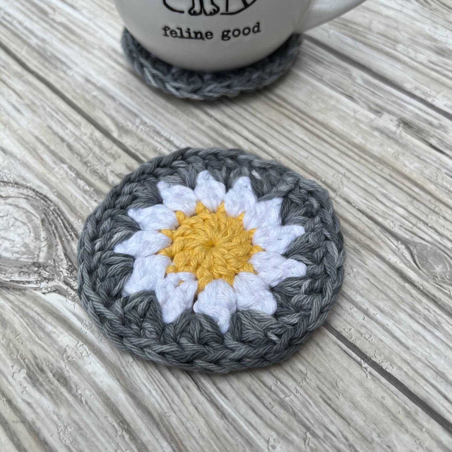 Crochet Daisy Coaster