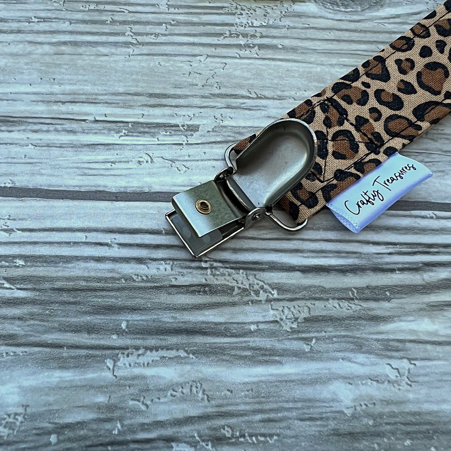 Leopard Print Pacifier Clip