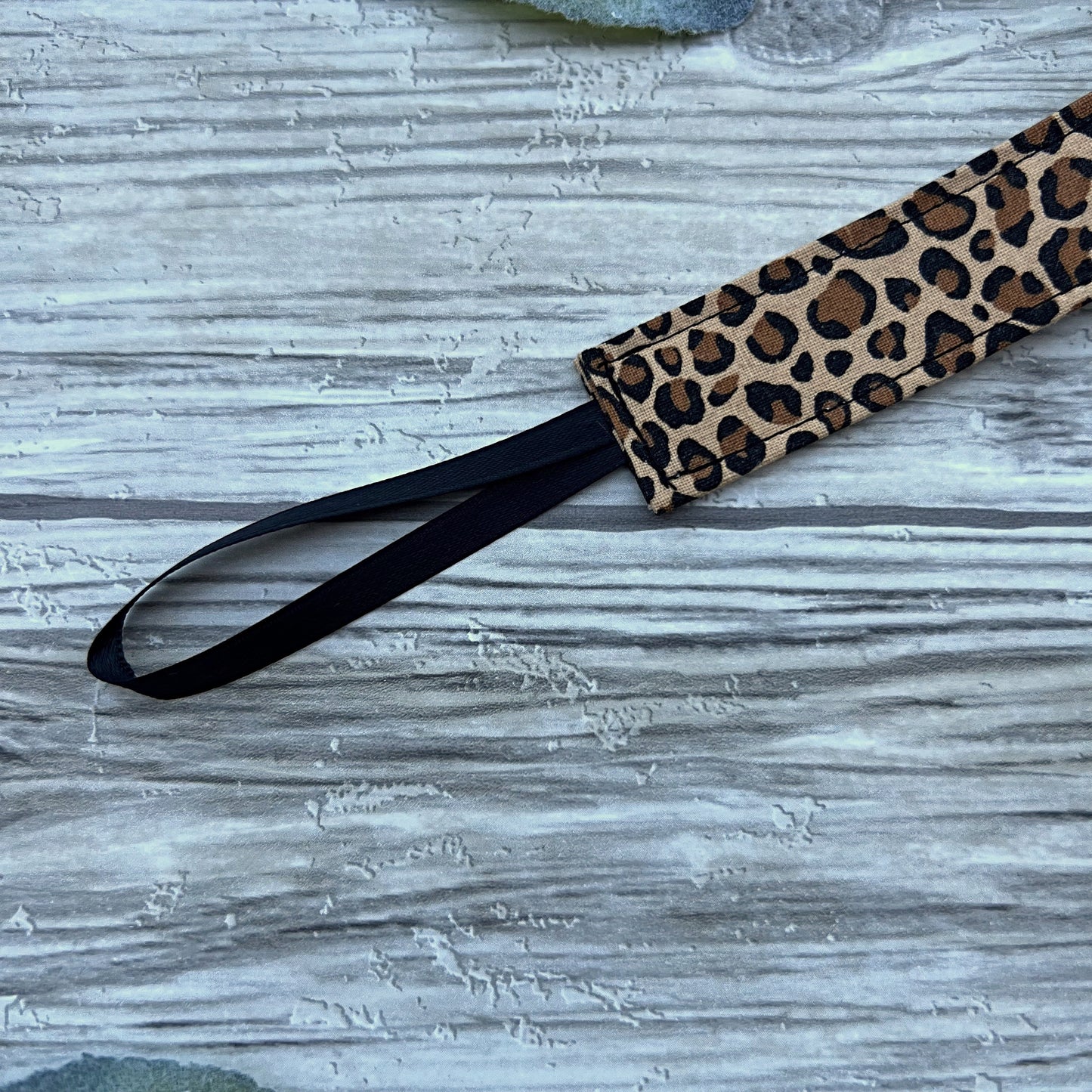 Leopard Print Pacifier Clip