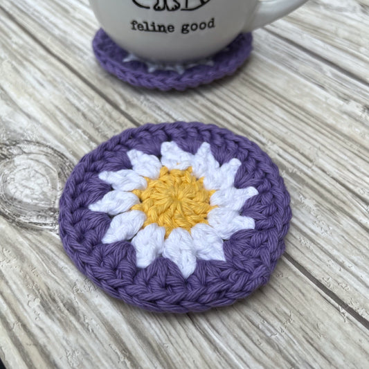 Amethyst Daisy Coaster
