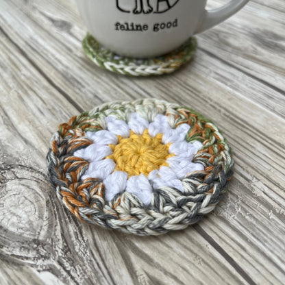 Crochet Daisy Coaster