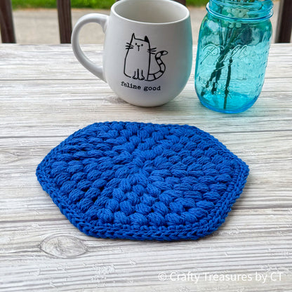 Crochet Puff Trivet/Pot Holder