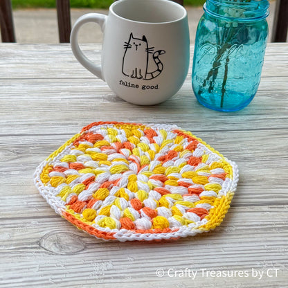 Crochet Puff Trivet/Pot Holder