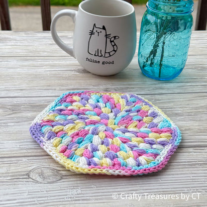 Crochet Puff Trivet/Pot Holder