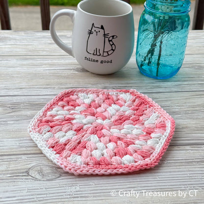 Crochet Puff Trivet/Pot Holder