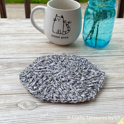 Crochet Puff Trivet/Pot Holder