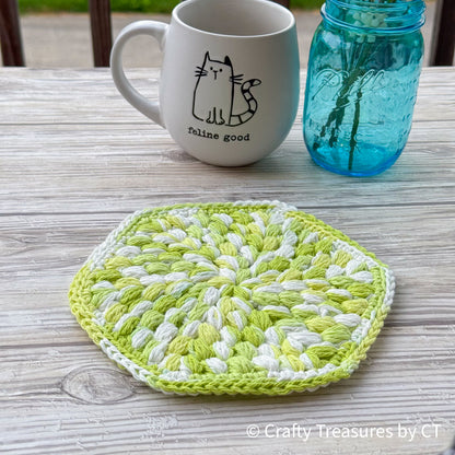 Crochet Puff Trivet/Pot Holder