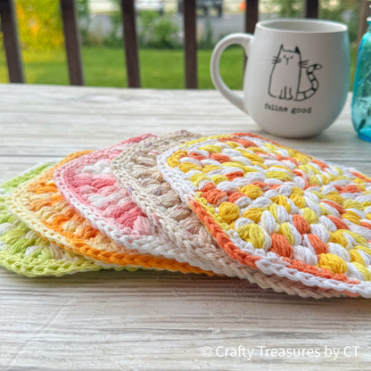 Crochet Puff Trivet/Pot Holder