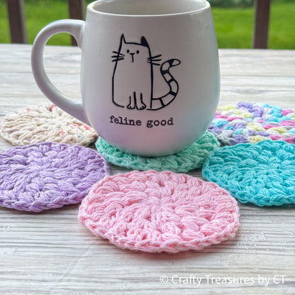 Crochet Puff Coaster