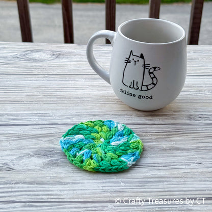 Crochet Puff Coaster