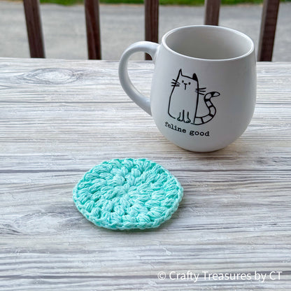 Crochet Puff Coaster