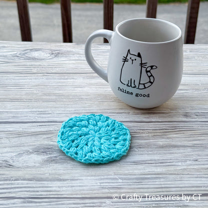 Crochet Puff Coaster