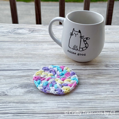 Crochet Puff Coaster