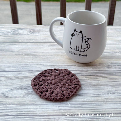 Crochet Puff Coaster