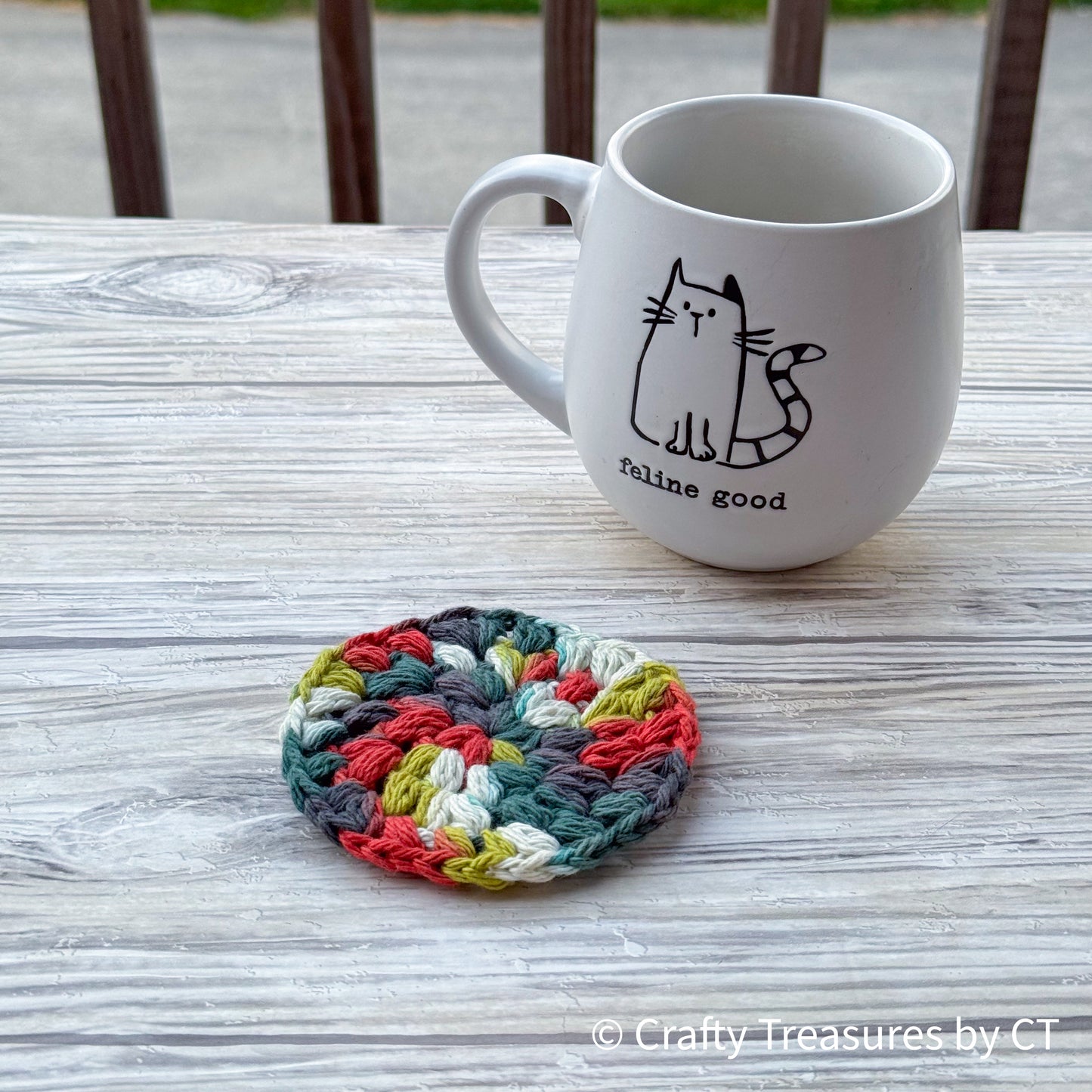 Crochet Puff Coaster