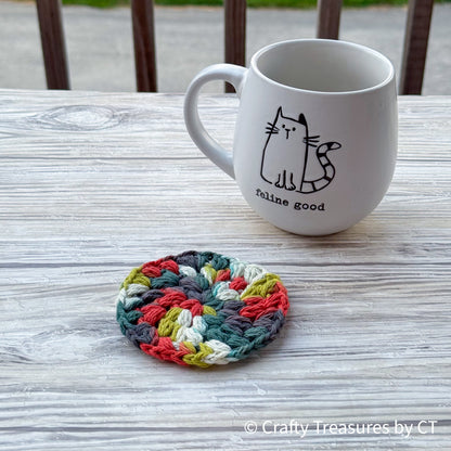 Crochet Puff Coaster