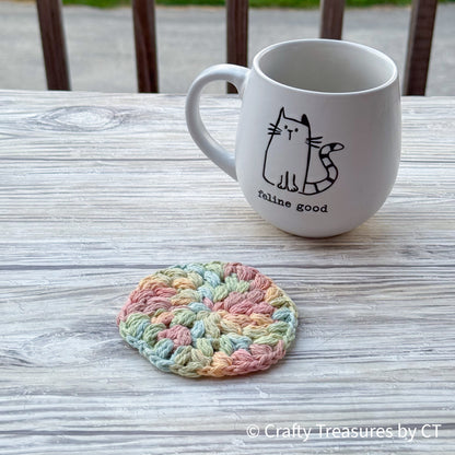 Crochet Puff Coaster