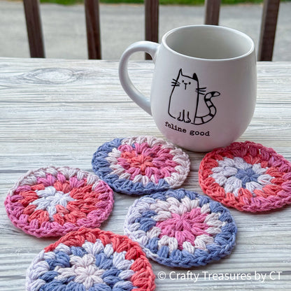 Crochet Puff Coaster