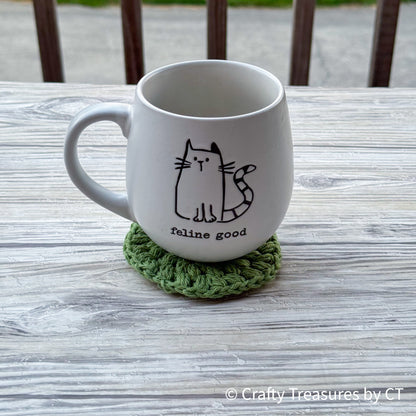 Crochet Puff Coaster