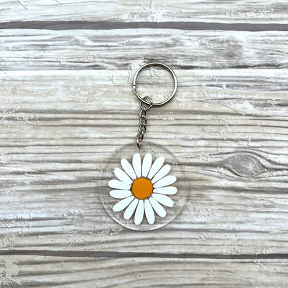 Acrylic Flower Keychain