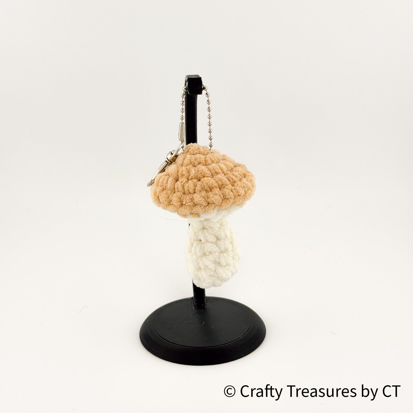 Crochet Mushroom Keychain