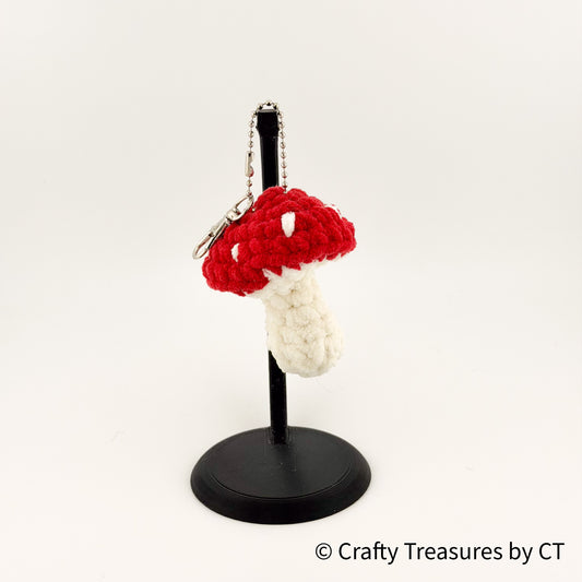 Crochet Mushroom Keychain