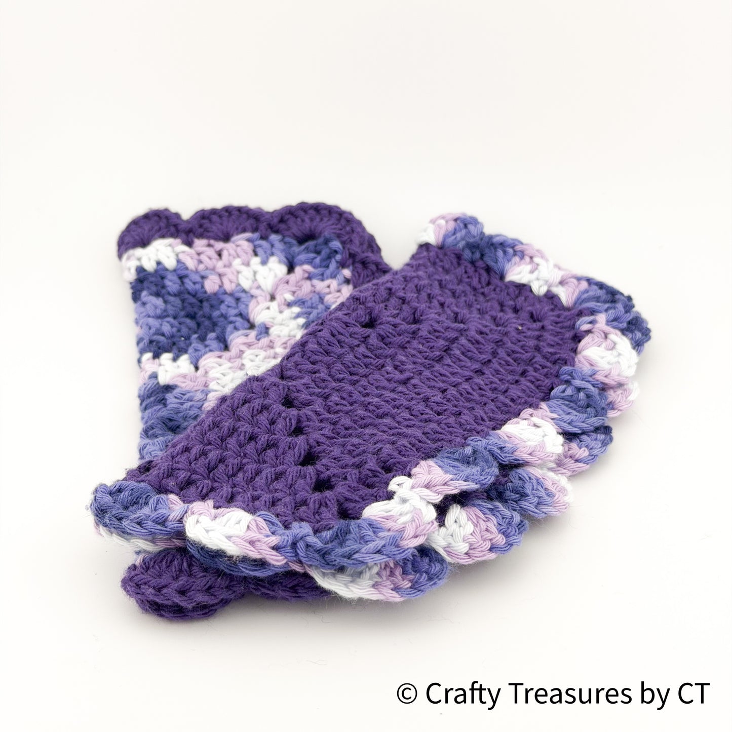 Crochet Washcloths - Set of 2