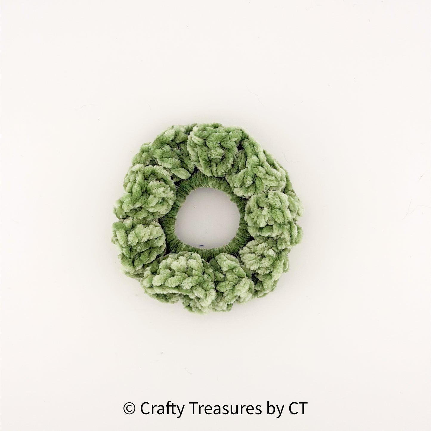 Crochet Velvet Scrunchie