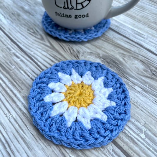 Cornflower Daisy Coaster
