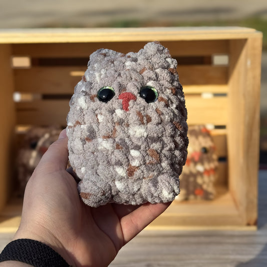 Sweet Kitty Plushie - Grey Pebble