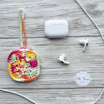 Crocheted Wireless Headphones Pouch