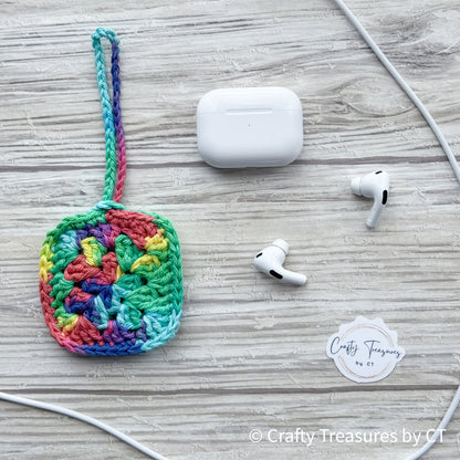 Crocheted Wireless Headphones Pouch