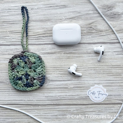 Crocheted Wireless Headphones Pouch