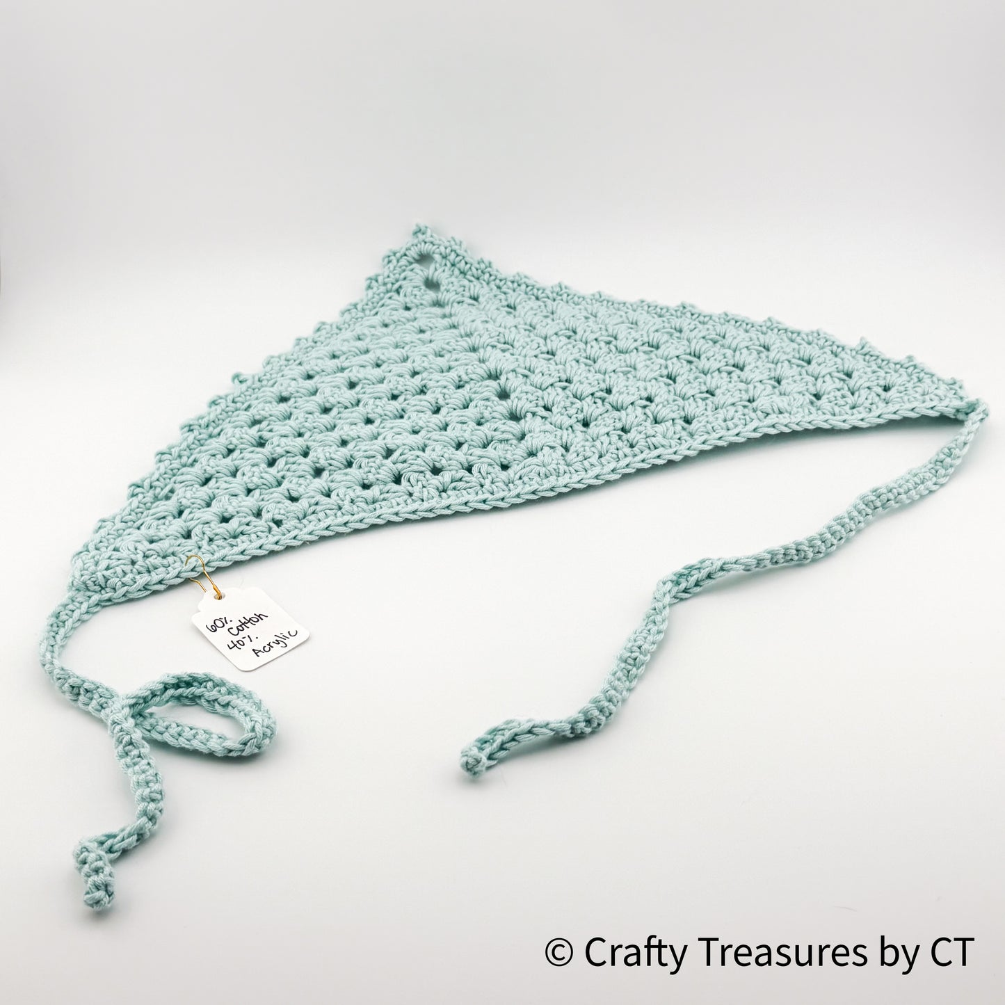 Crochet Bandana - Cotton & Acrylic Blend