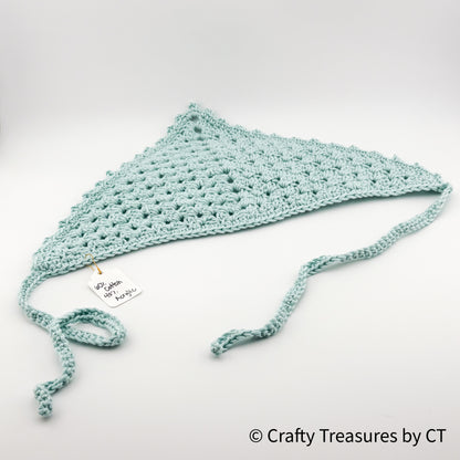 Crochet Bandana - Cotton & Acrylic Blend