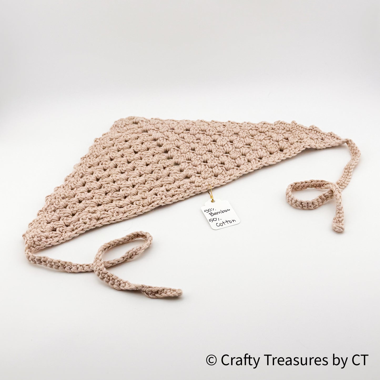 Crochet Bandana - Bamboo & Cotton Blend