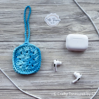 Crocheted Wireless Headphones Pouch