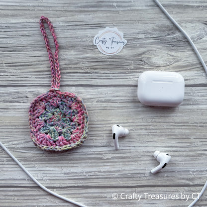 Crocheted Wireless Headphones Pouch