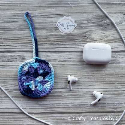 Crocheted Wireless Headphones Pouch