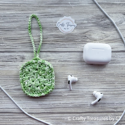 Crocheted Wireless Headphones Pouch